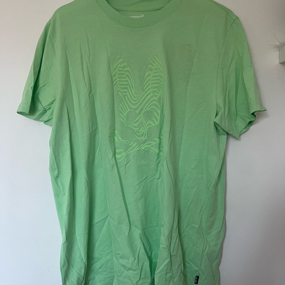 PSYCHO BUNNY MINT GREEN T SHIRT - Picture 1 of 3